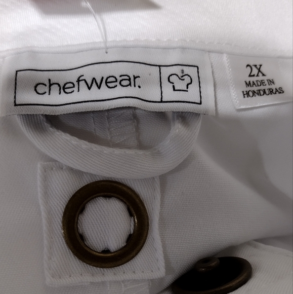 NWT Chefwear Button Jacket Mens 2X White Workwear Restaurant Catering Business - Picture 10 of 11